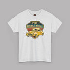 Yellow Hot Rod Shield Tee | Vintage Coupe Graphic Shirt