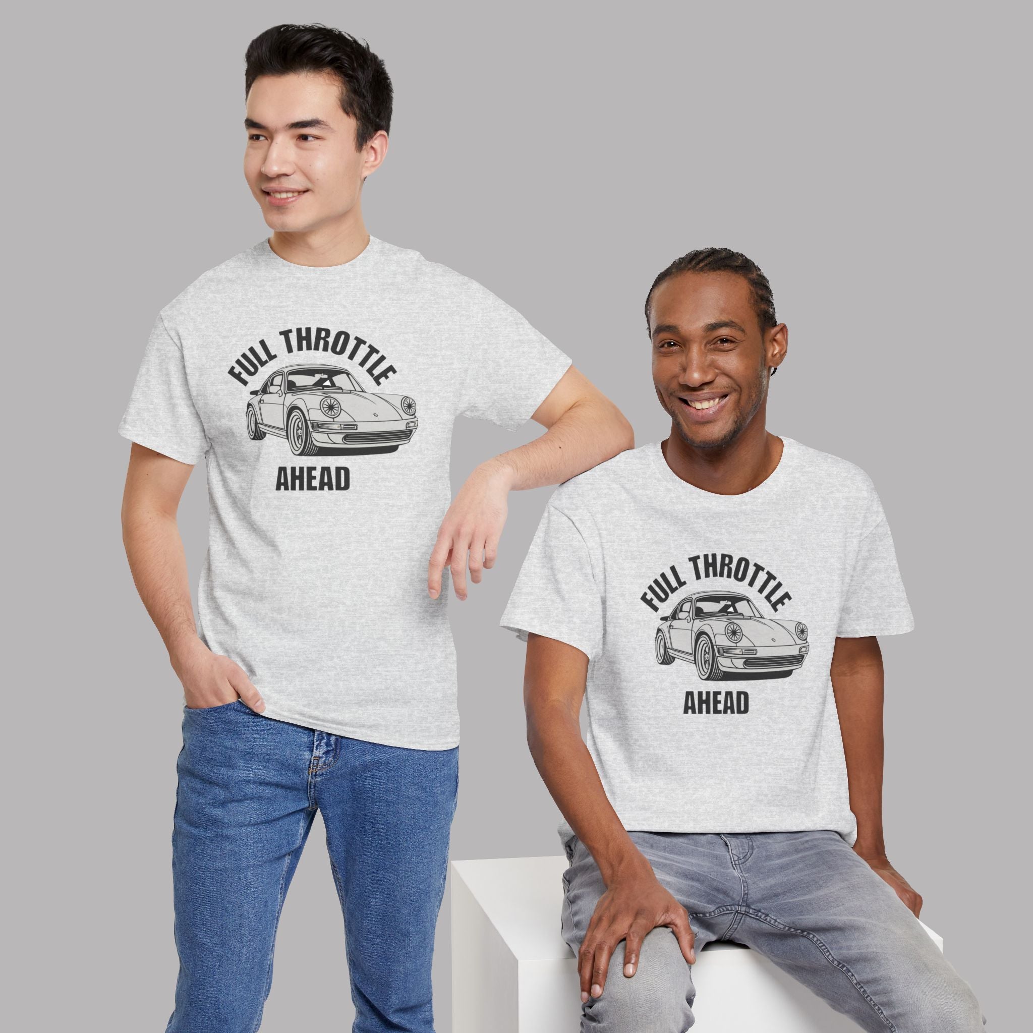 Full Throttle T-Shirt – Vintage Sports Car Graphic Tee