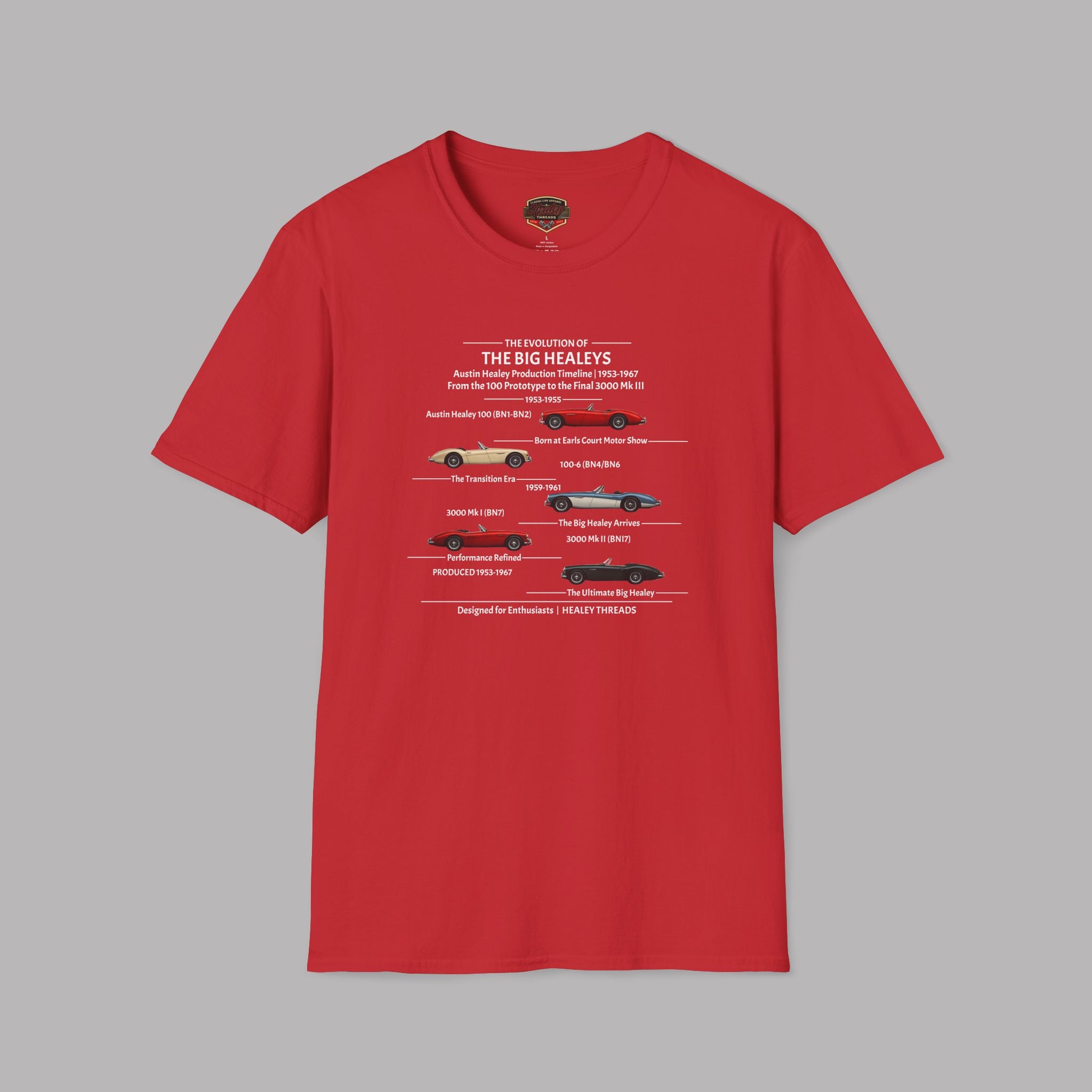 Austin-Healey Evolution Graphic Tee - Healey Threads Tee