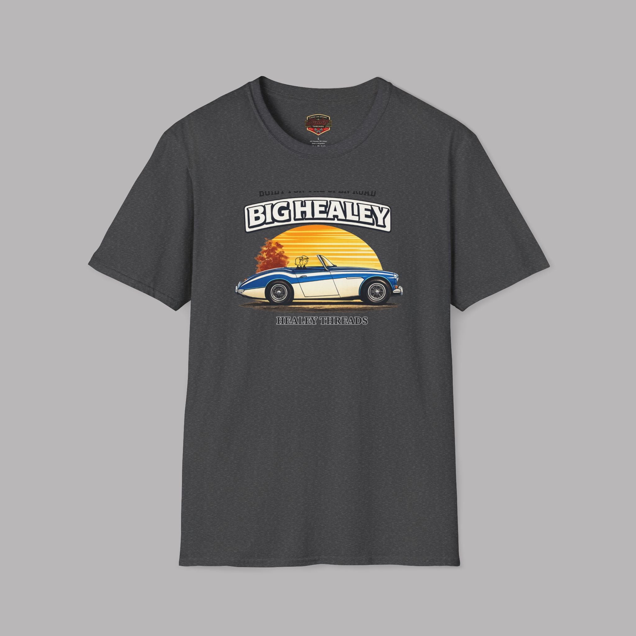 Big Healey T-Shirt — Retro Sunset Austin Healey Graphic Tee