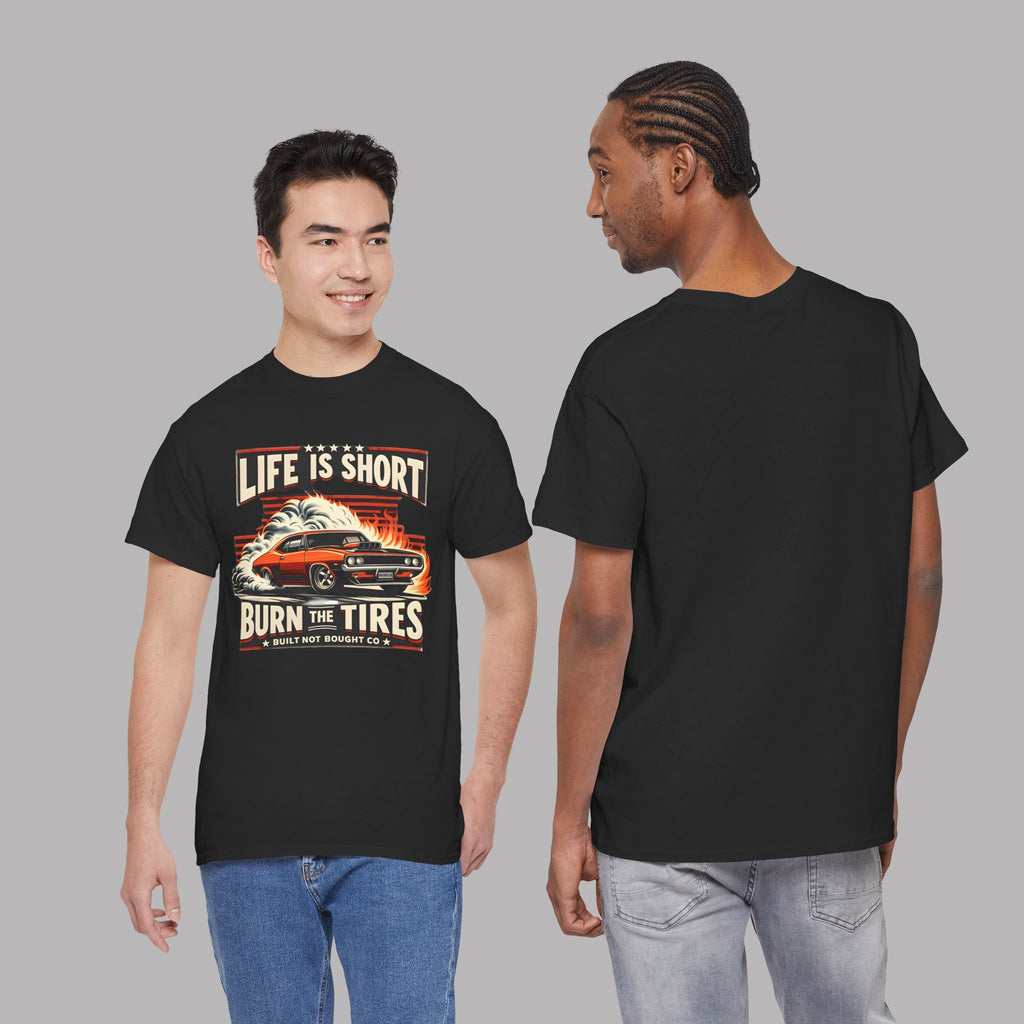 Vintage Muscle Car T-Shirt – Burn the Tires Tee