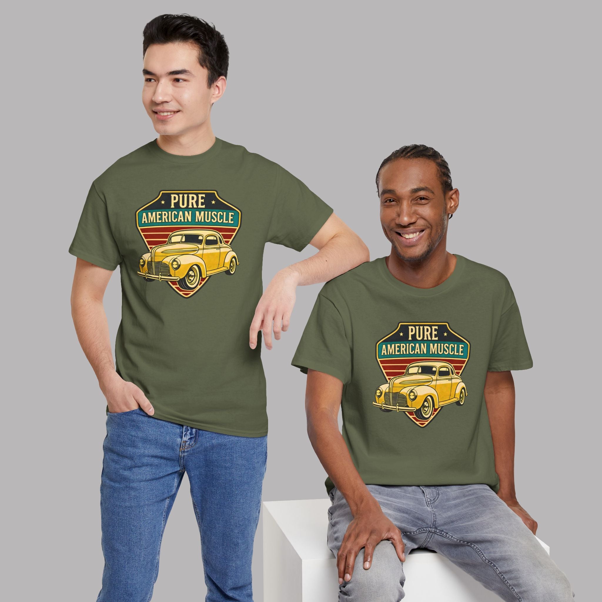 Vintage American Muscle Car T Shirt – Retro Classic Tee