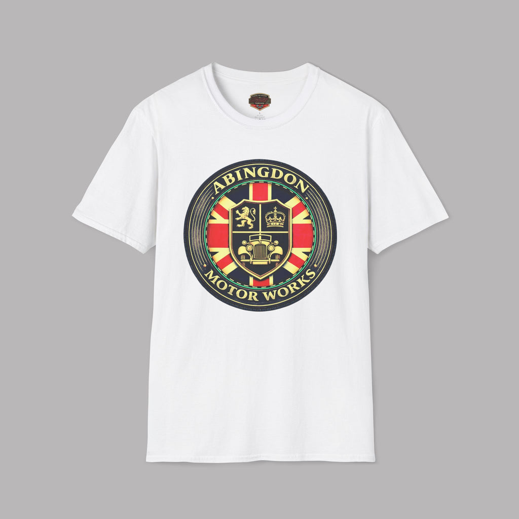 Abingdon Motor Works T‑Shirt — Vintage British Car Emblem Tee