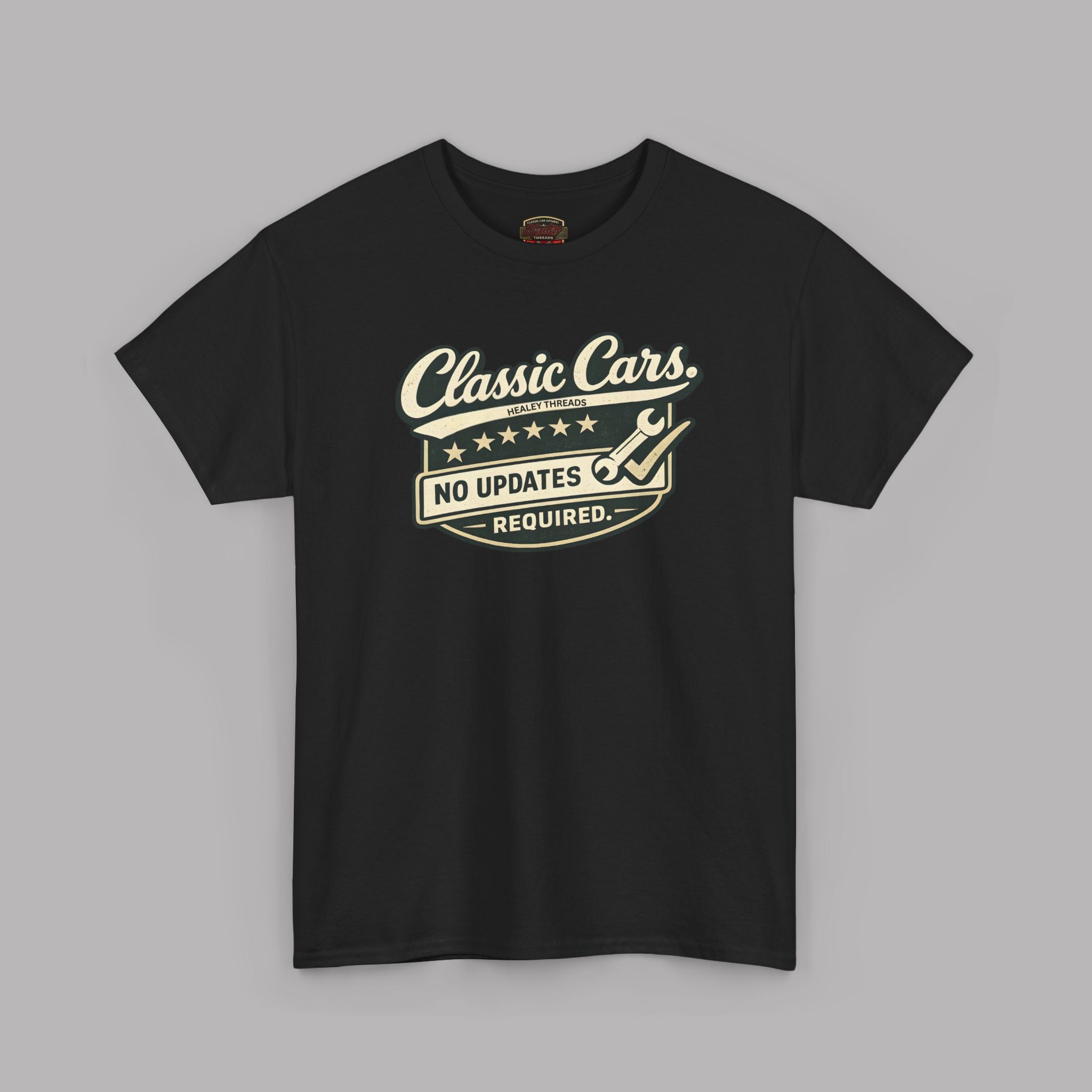 Classic Cars Tee - "Classic Cars - No Updates Required" Retro Vintage Car T-Shirt