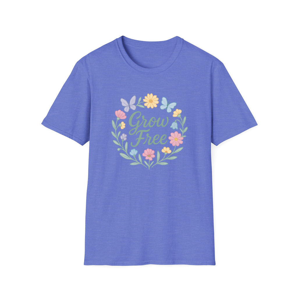 Grow Free Floral Wreath T-Shirt