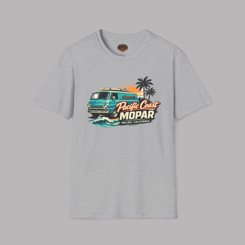 Pacific Coast Mopar Tee - Vintage Surf Van Graphic T-Shirt