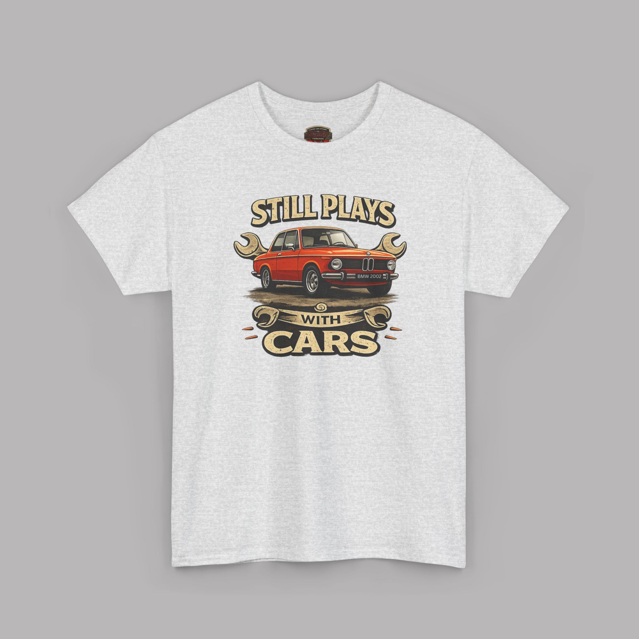 Still Plays With Cars T-Shirt — Vintage Car Lover Tee