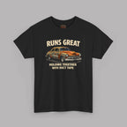 Vintage Car 'Runs Great' Tee | Classic Hot Rod Graphic Shirt