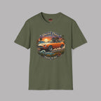 Classic Japanese Sports Coupe Sunset Coast Highway Vintage Tee