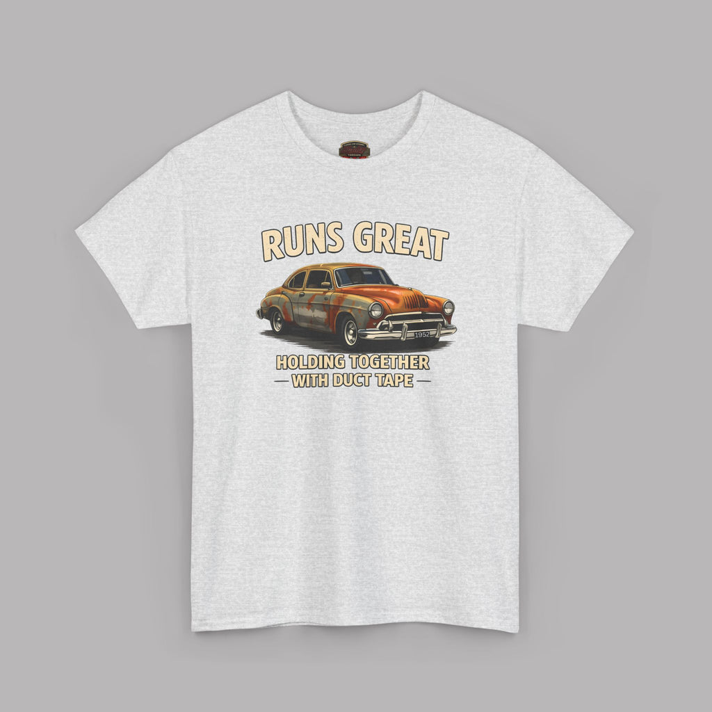 Funny Classic Car T-Shirt – Runs Great Tee