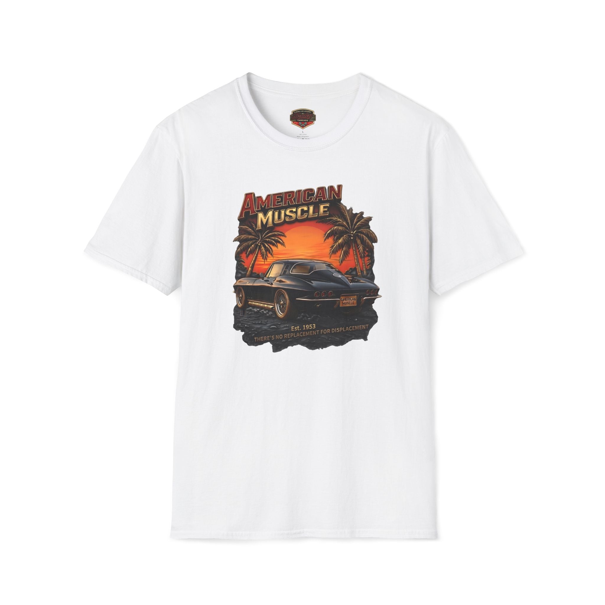 American Muscle Sunset T-Shirt - Retro Sports Car Tee