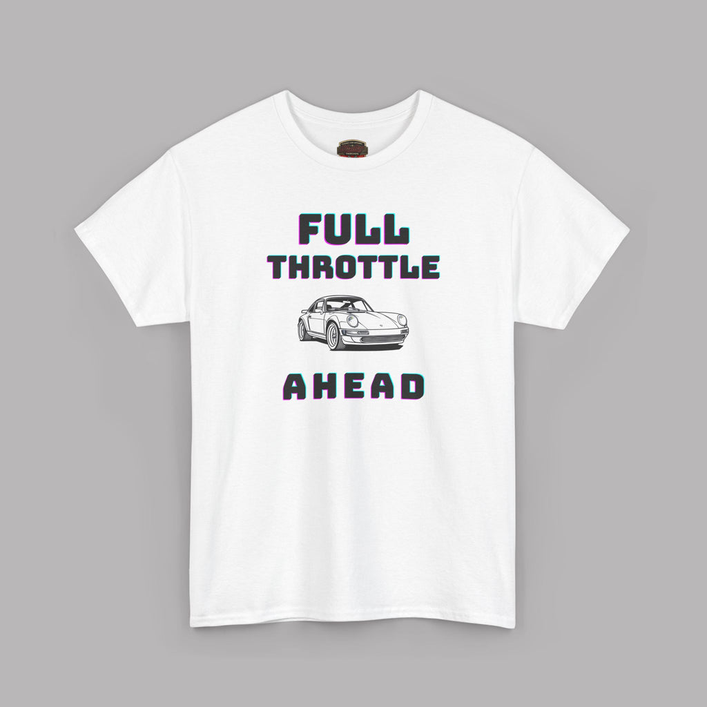 Full Throttle Ahead Tee | Vintage Sports Car Graphic T-Shirt