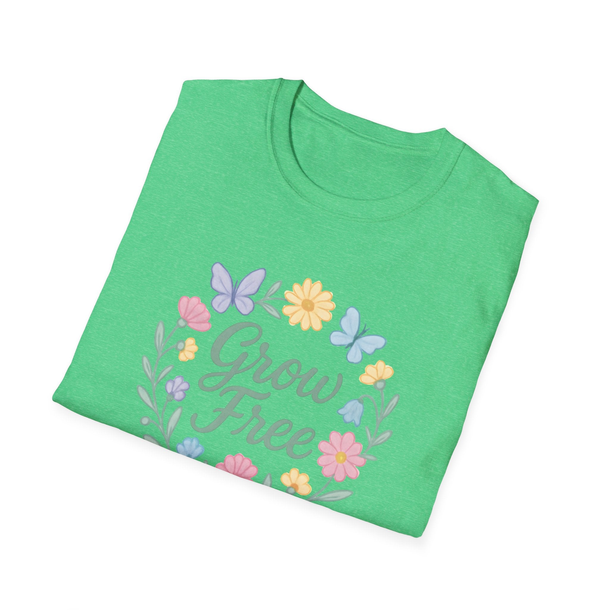 Grow Free Floral Wreath T-Shirt