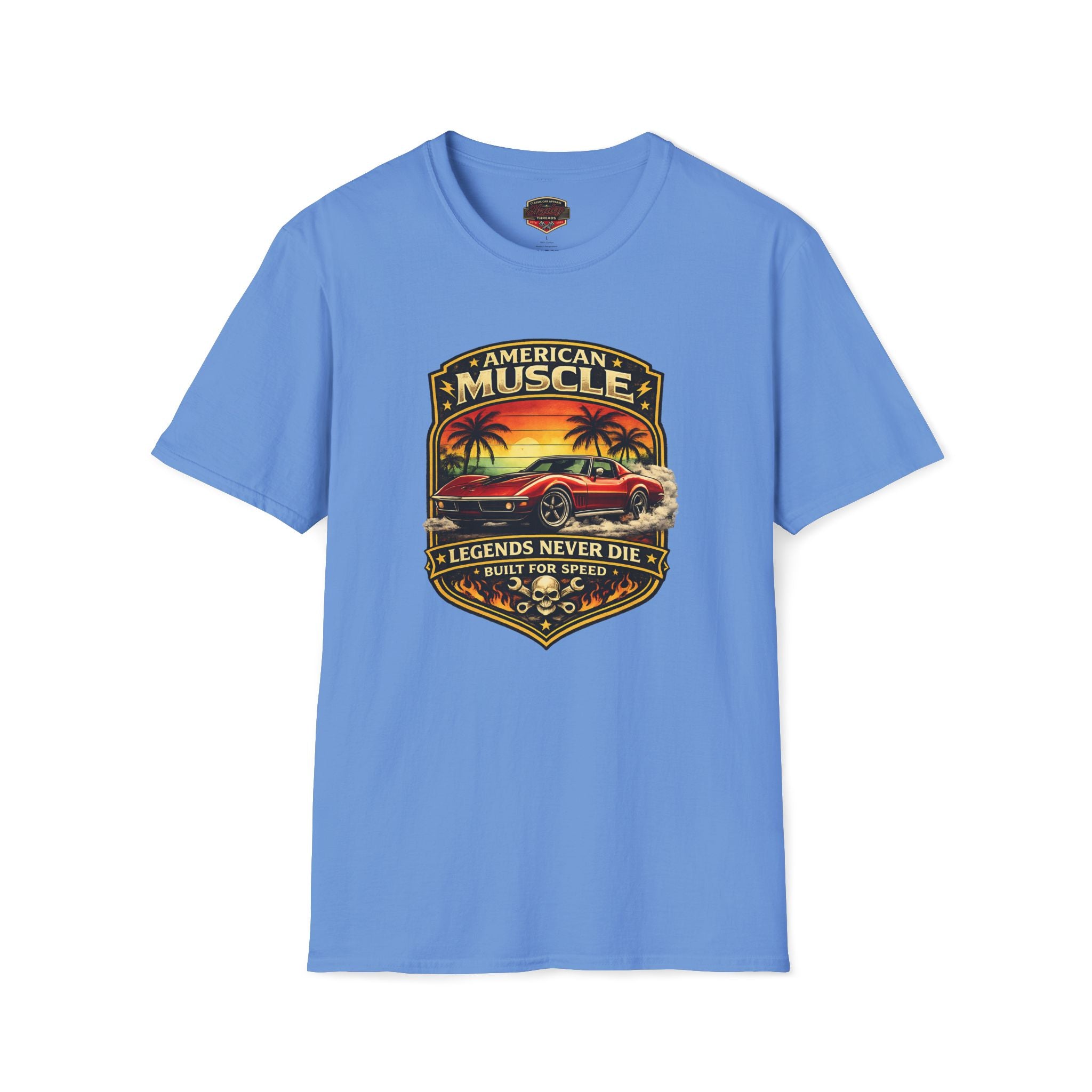 Corvette T-Shirt - Legends Never Die American Muscle Tee