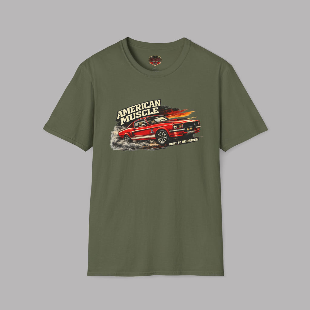 American Muscle Built to Be Driven Tee | Classic Car Gift Shirt