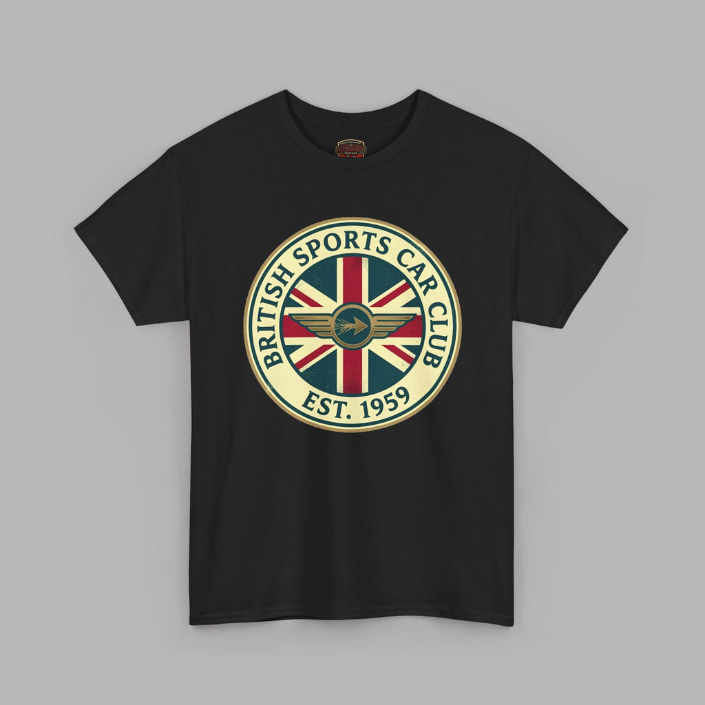 British Sports Car Club Tee | Vintage Badge Gift Shirt