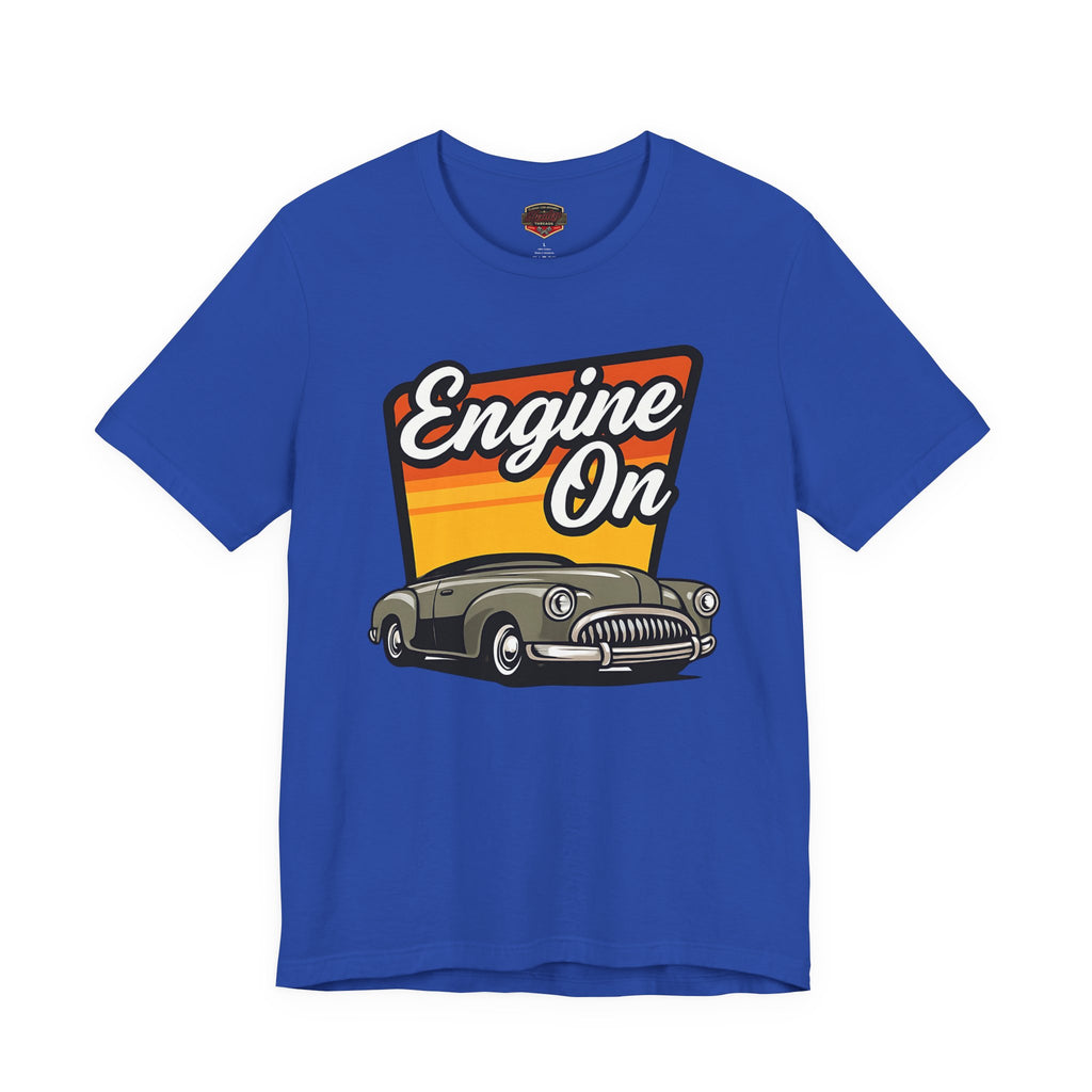 Engine On Vintage Car T-Shirt - Retro Classic Auto Tee
