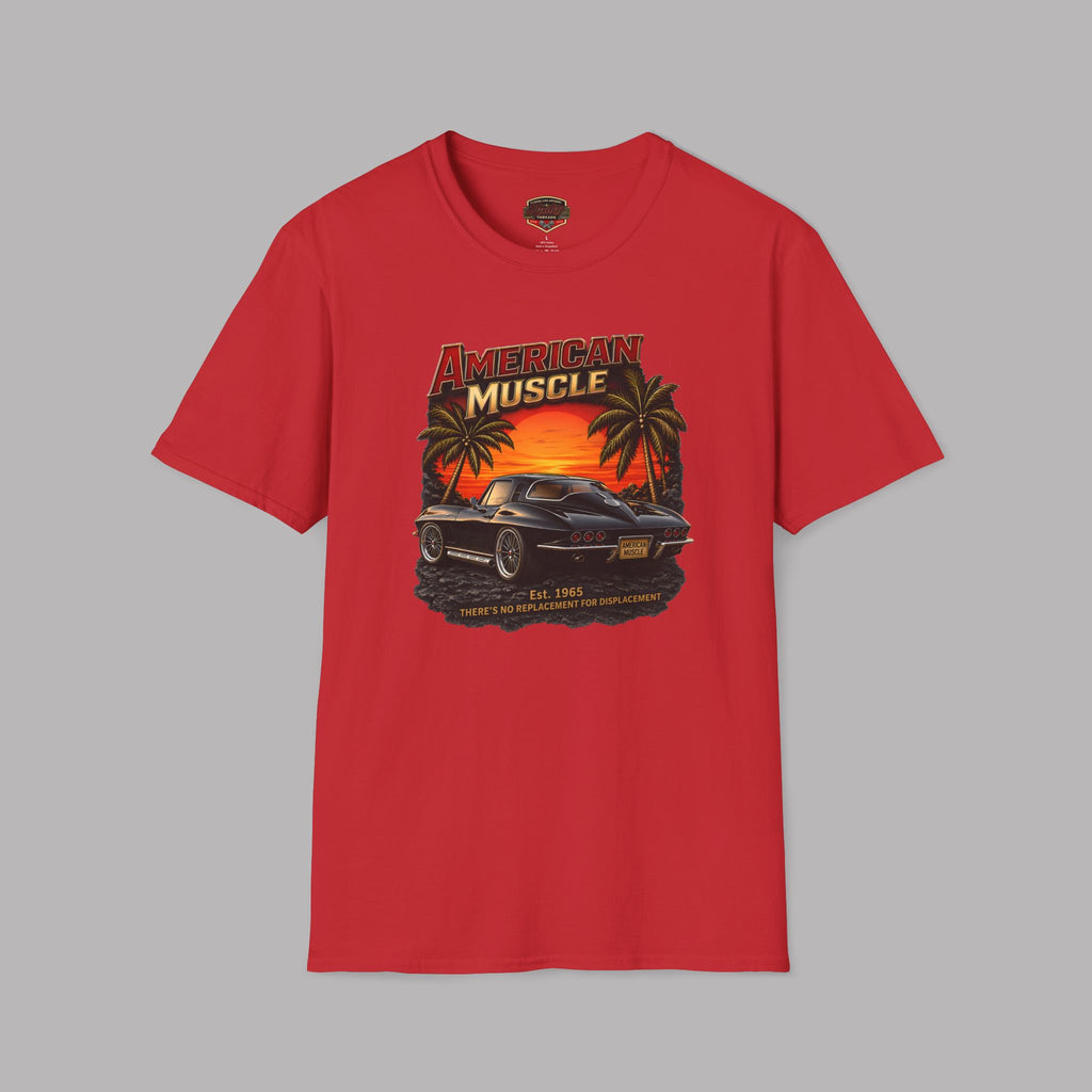 American Muscle T‑Shirt | Vintage Sunset Classic Car Tee
