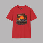 American Muscle T‑Shirt | Vintage Sunset Classic Car Tee