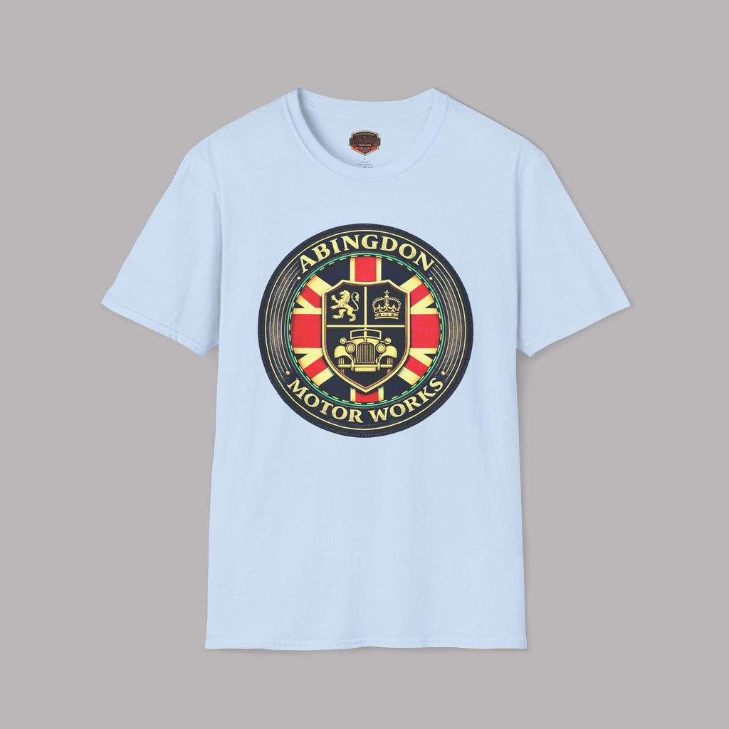 Abingdon Motor Works T‑Shirt — Vintage British Car Emblem Tee