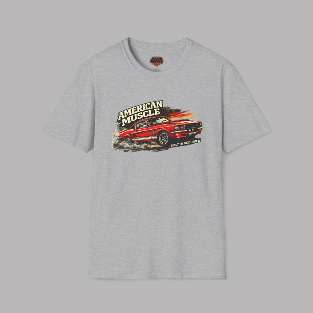 American Muscle Built to Be Driven Tee | Classic Car Gift Shirt