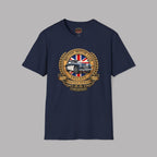 British Motor Club T-Shirt — Vintage Union Jack Sports Car Emblem