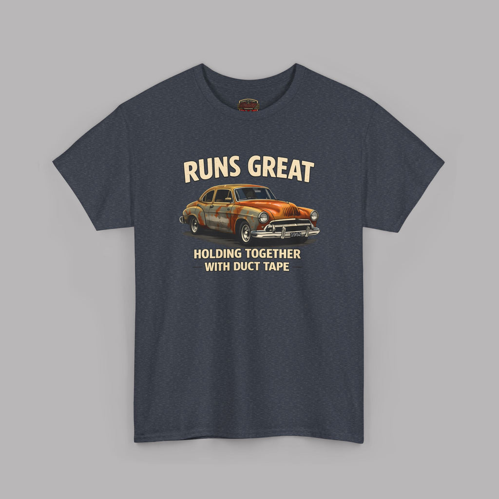 Funny Classic Car T-Shirt – Runs Great Tee
