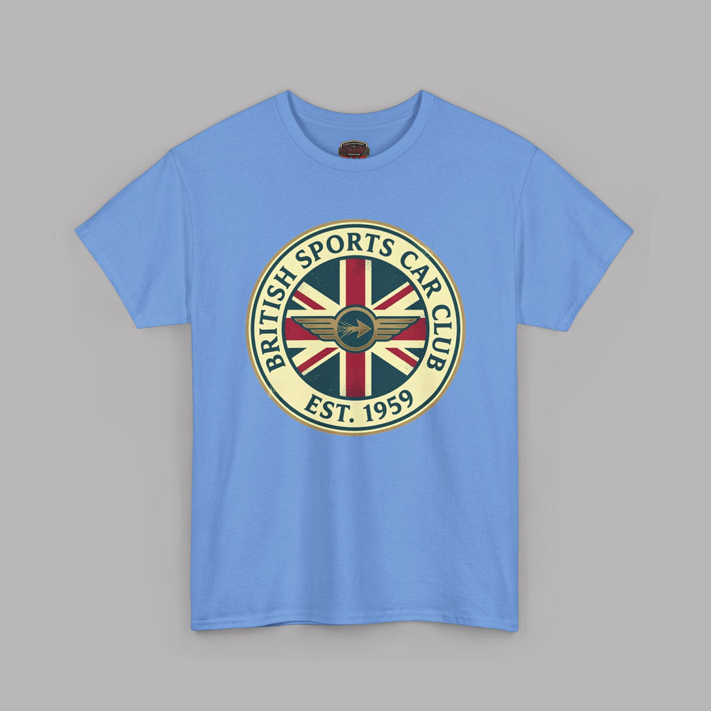 British Sports Car Club Tee | Vintage Badge Gift Shirt