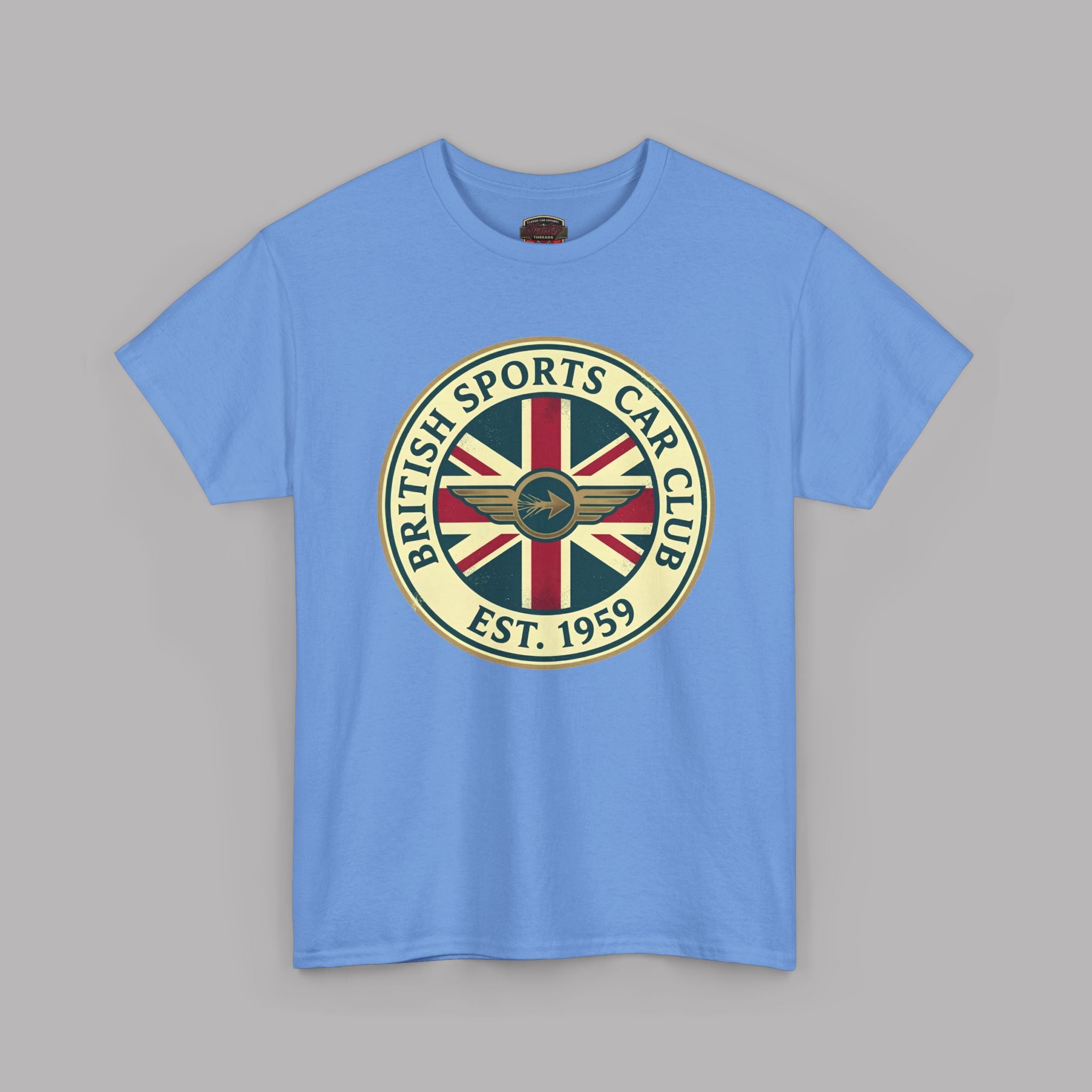 British Sports Car Club Tee | Vintage Badge Gift Shirt