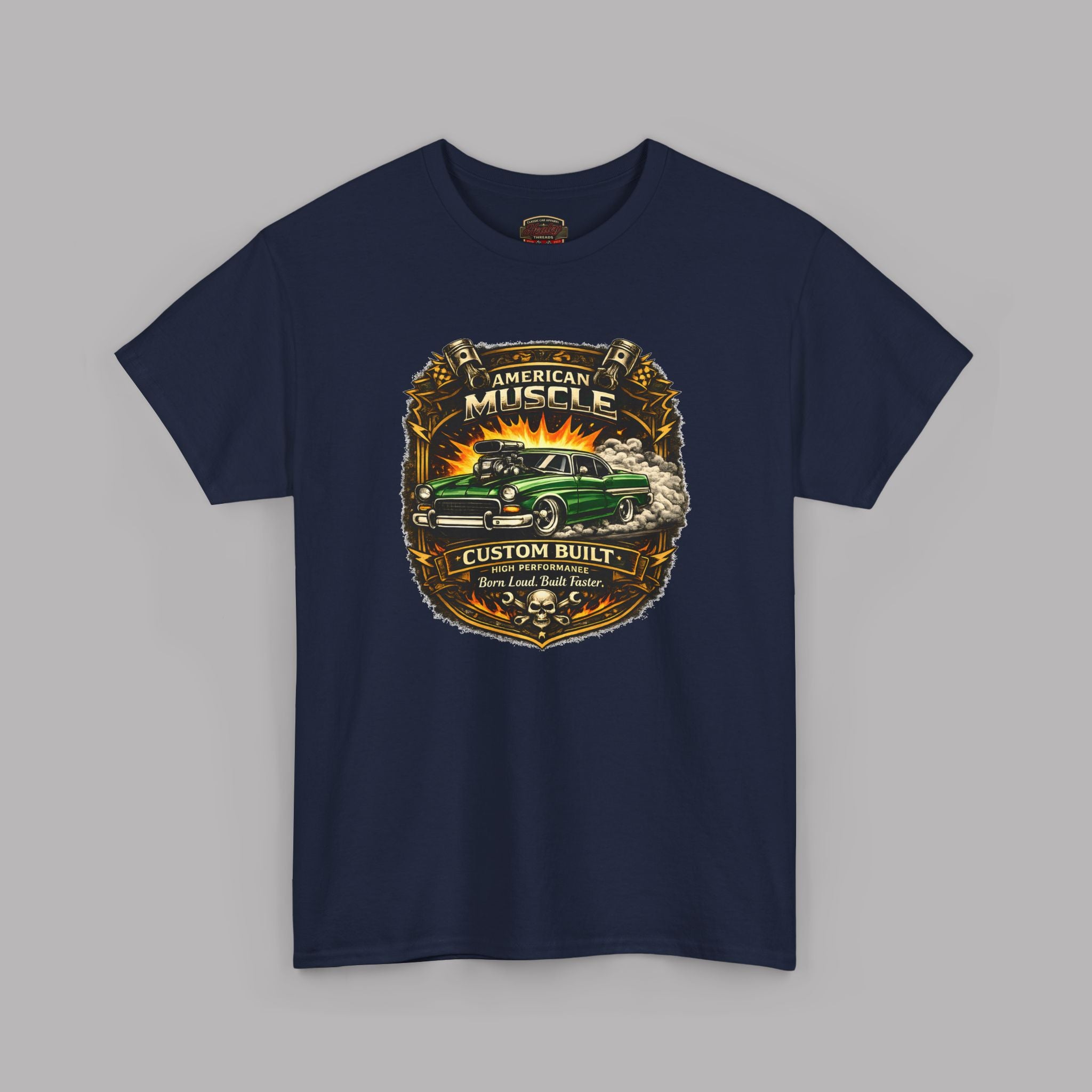 American Muscle Custom Built Tee | Retro Hot Rod Shirt