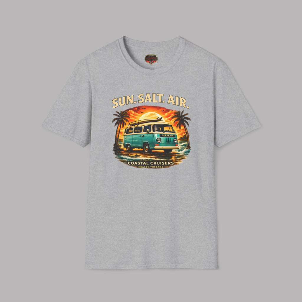 Sun, Salt, Air Beach Van T-Shirt — Retro Surf Camper Graphic Tee