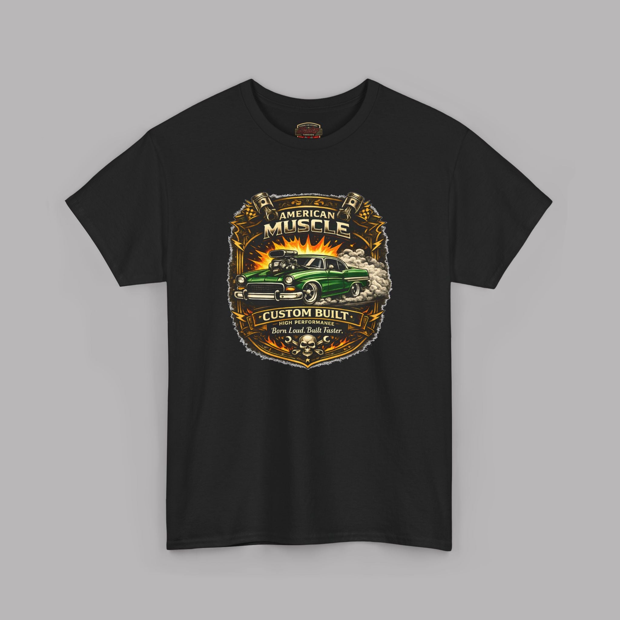 American Muscle Custom Built Tee | Retro Hot Rod Shirt