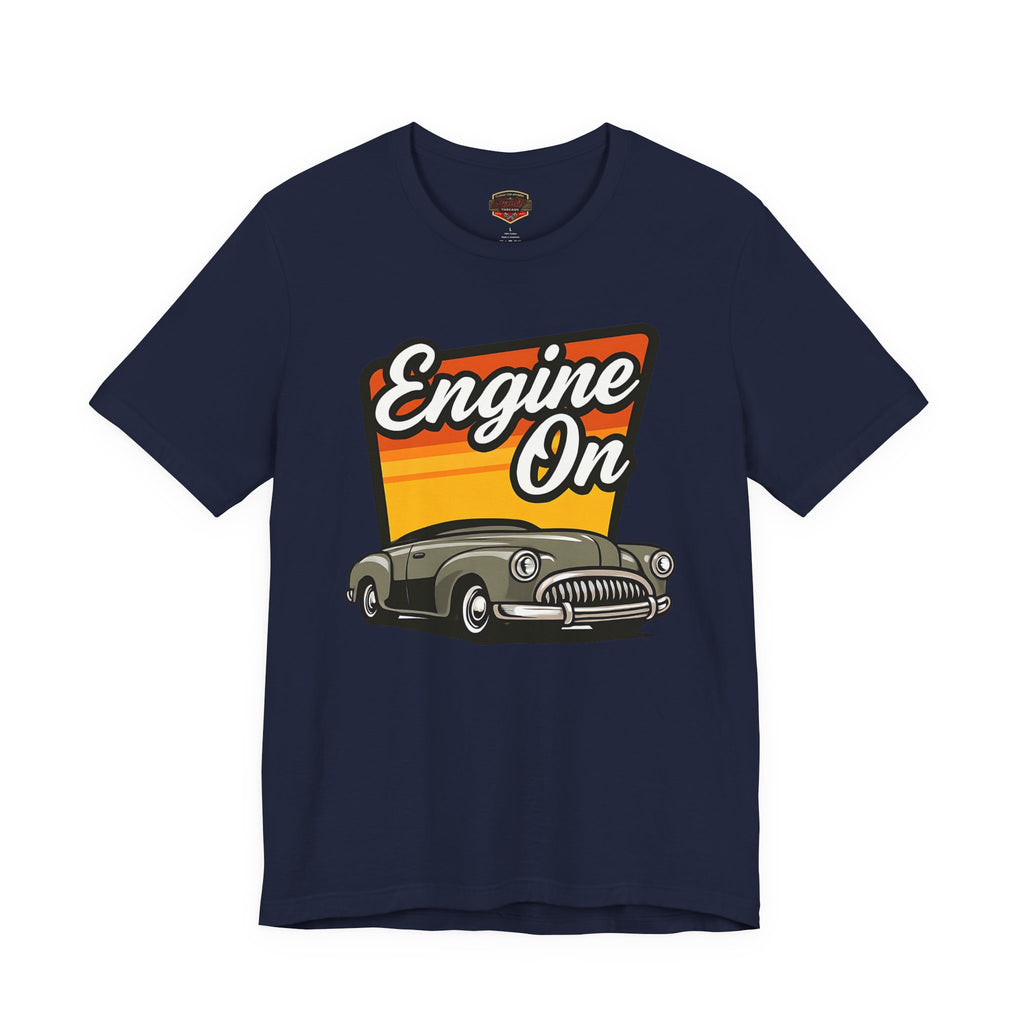 Engine On Vintage Car T-Shirt - Retro Classic Auto Tee