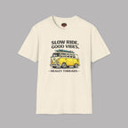 Slow Ride Good Vibes Vintage VW Bus T-Shirt - Healey Threads Tee