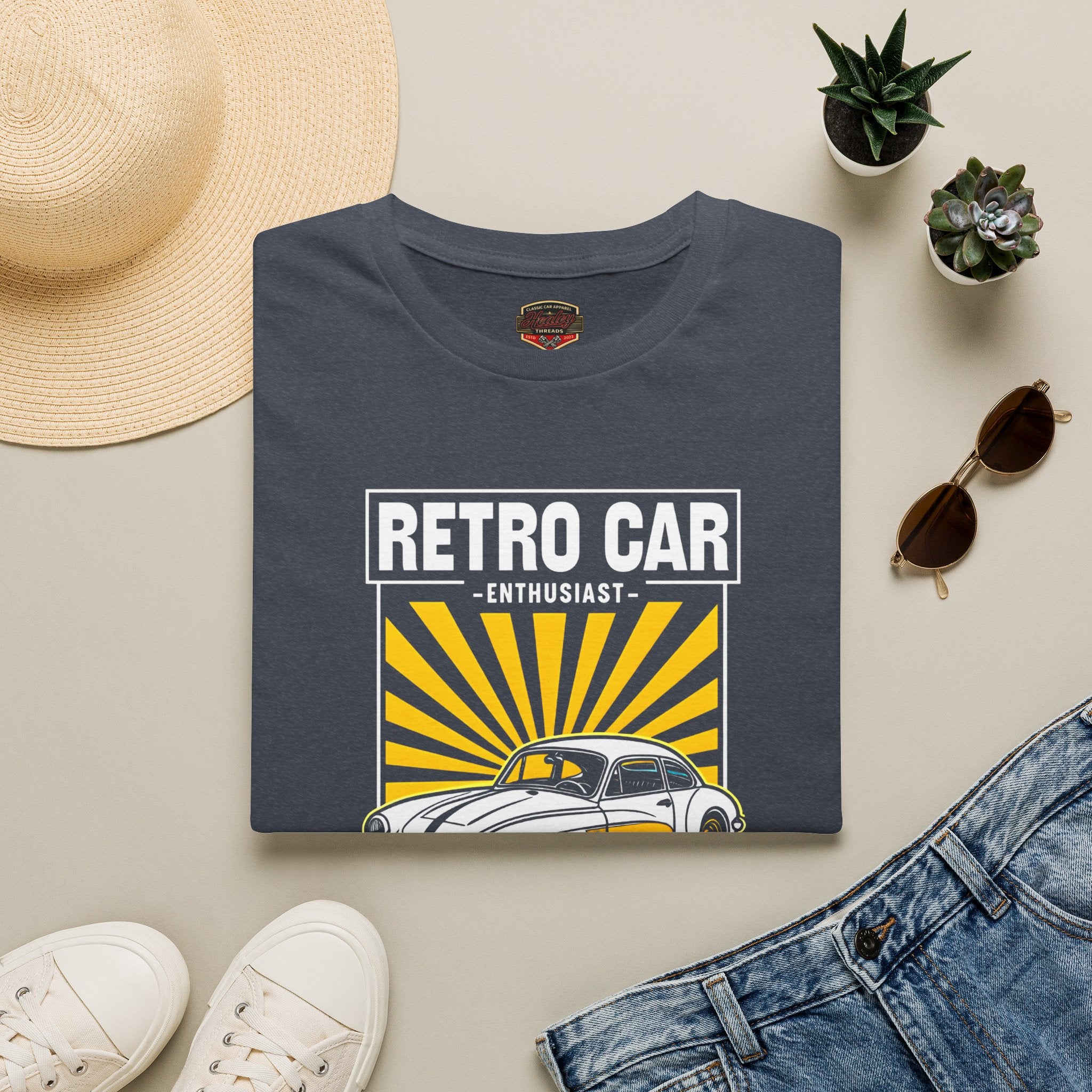 Copy of British Racing Heritage Badge Tee | Vintage Roadster Gift