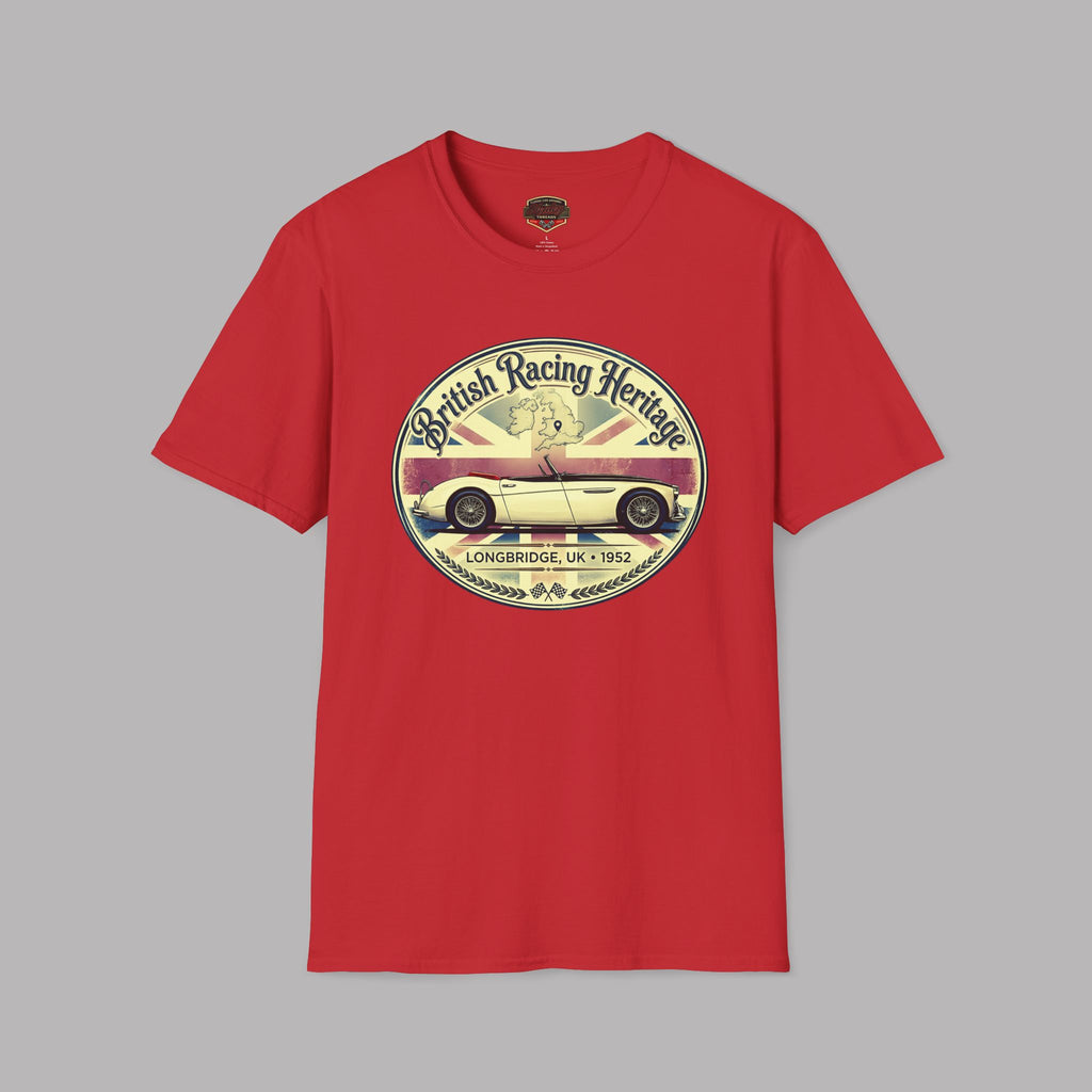 British Racing Heritage Badge Tee | Vintage Roadster Gift