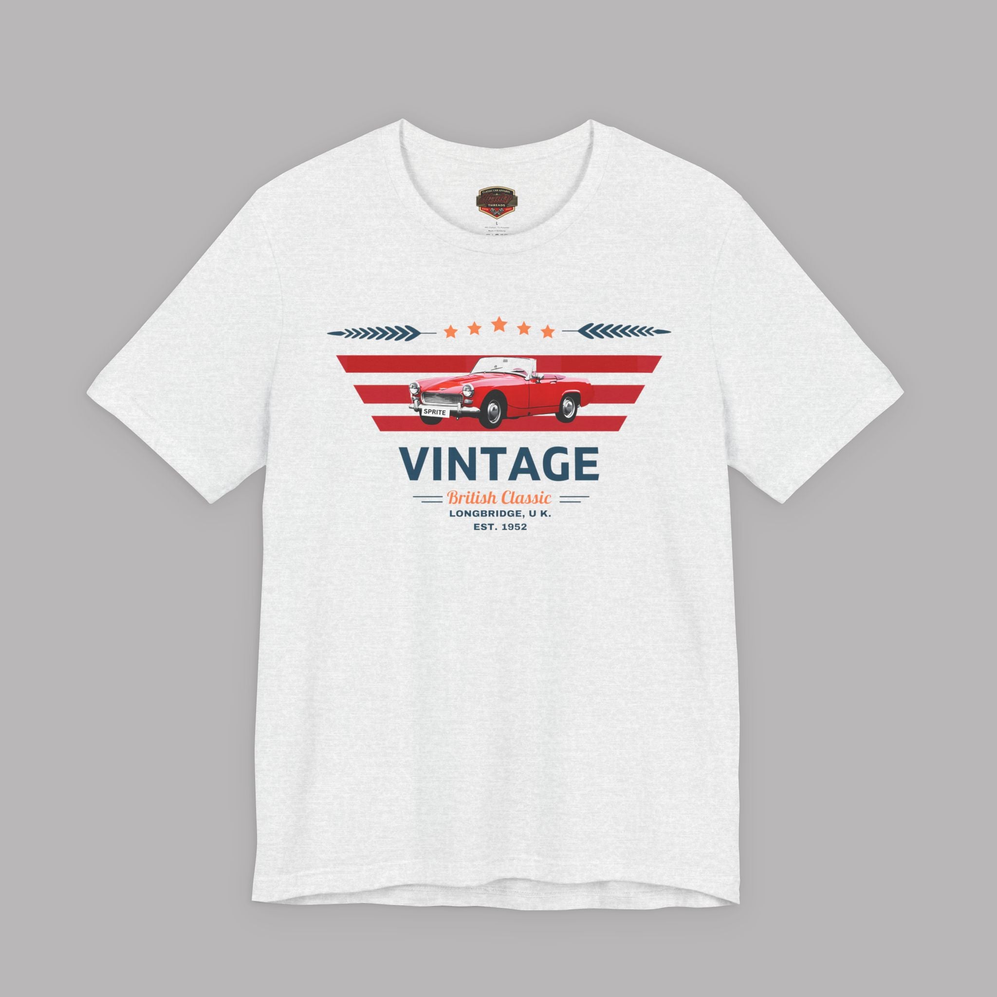 Vintage British Roadster Tee | Retro Classic Car Shirt