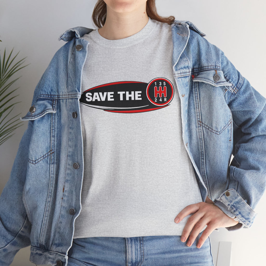Save the Manual T-Shirt – Retro Shift Pattern Tee