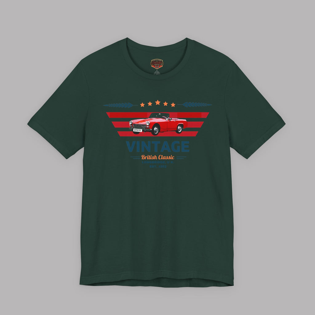 Vintage British Roadster Tee | Retro Classic Car Shirt