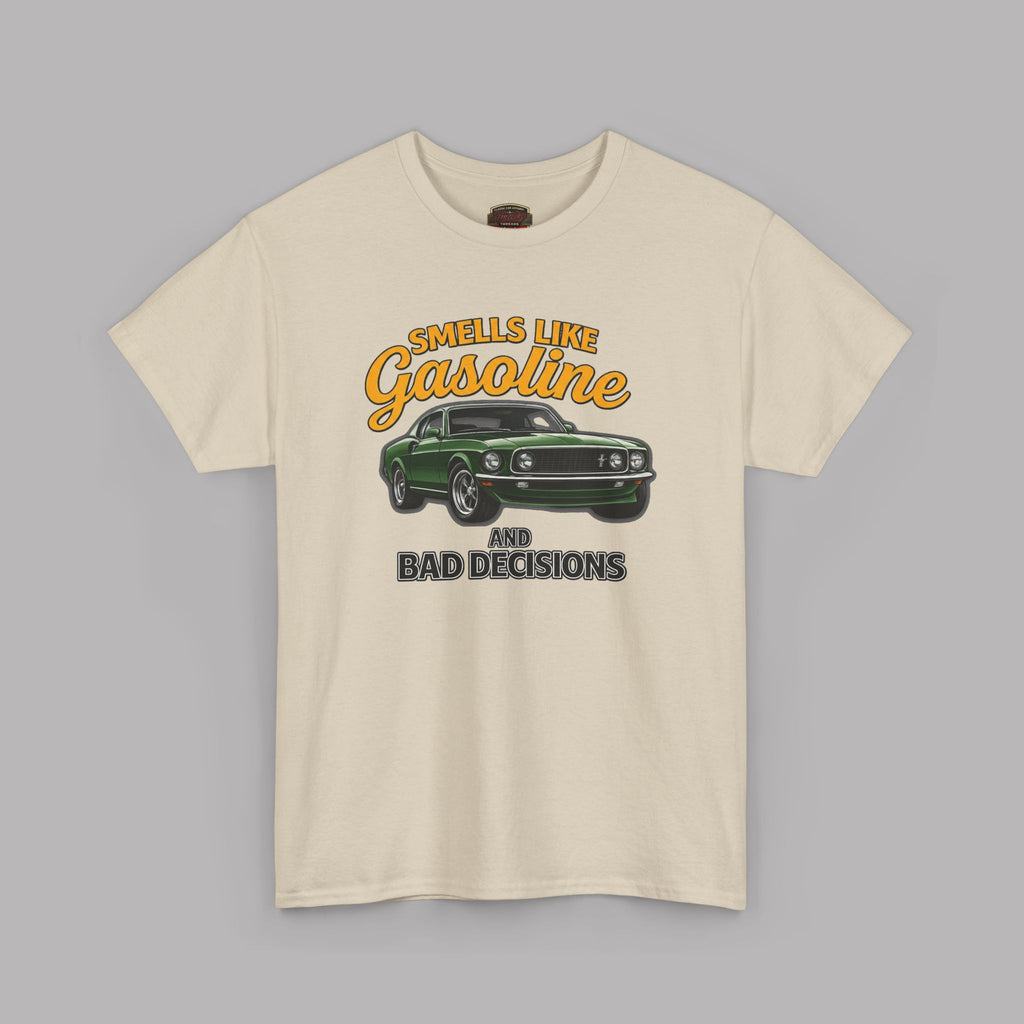 Gasoline and Bad Decisions Tee | Muscle Car Graphic T-Shirt