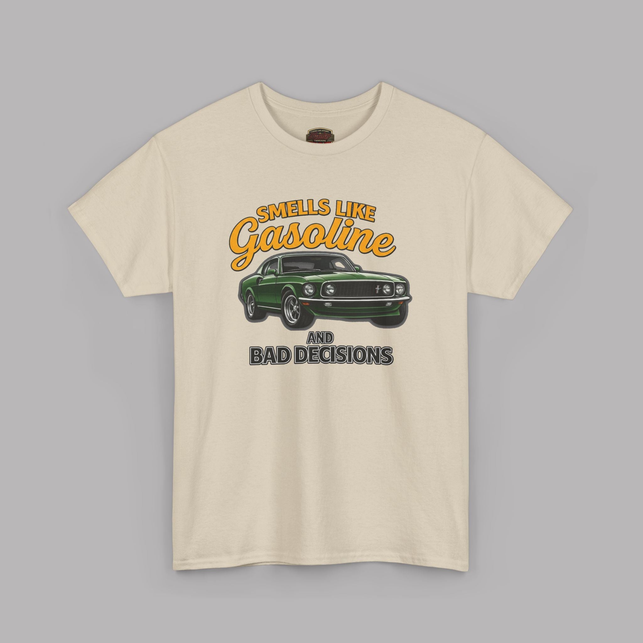 Gasoline and Bad Decisions Tee | Muscle Car Graphic T-Shirt