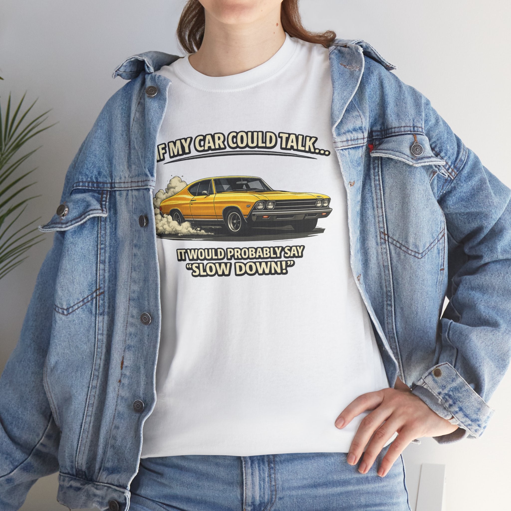 Classic Car Humor T-Shirt – Slow Down Vintage Tee
