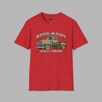 Old Steel No Plastic Truck Tee | Classic Pickup Gift Shirt