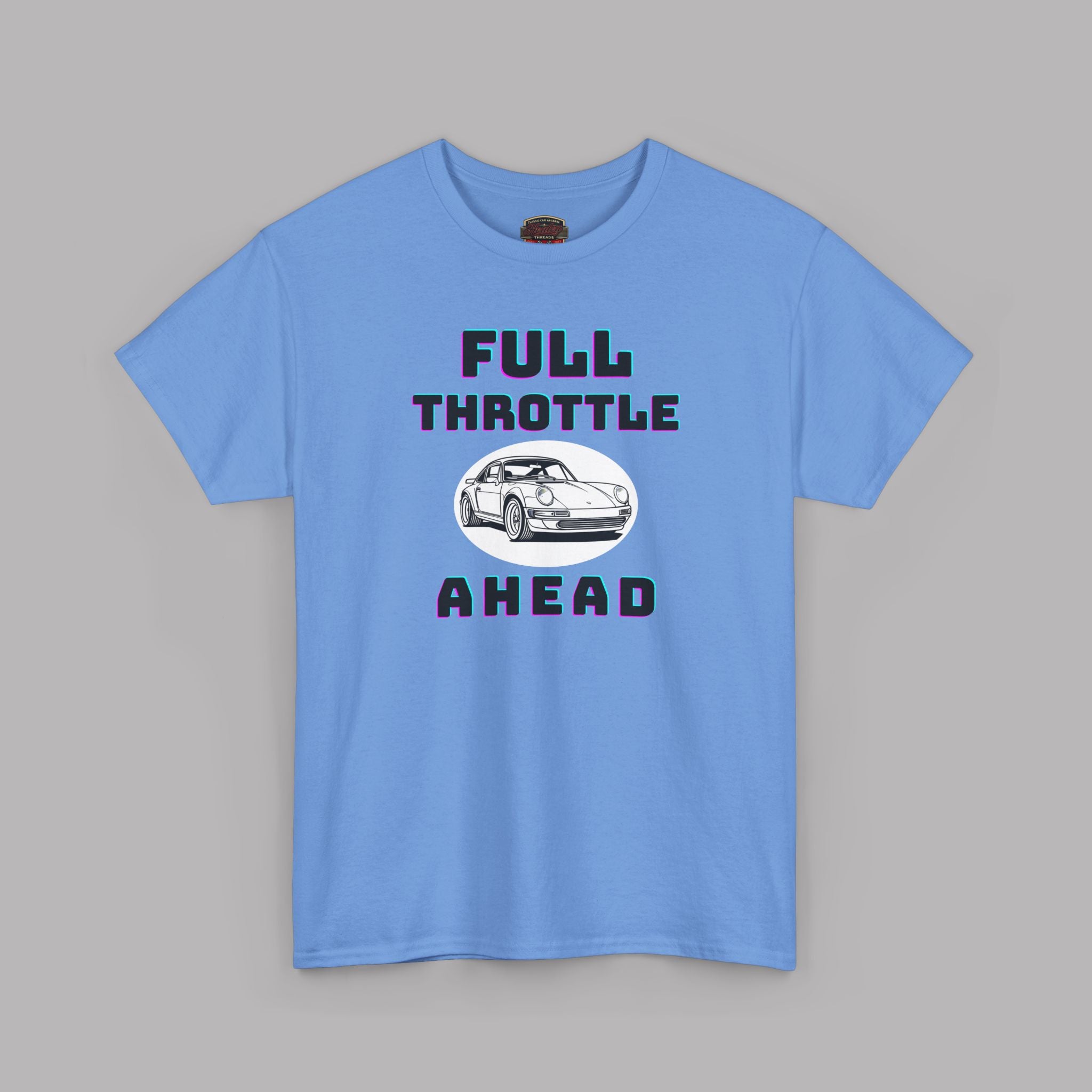 Full Throttle Ahead Tee | Vintage Sports Car Graphic T-Shirt
