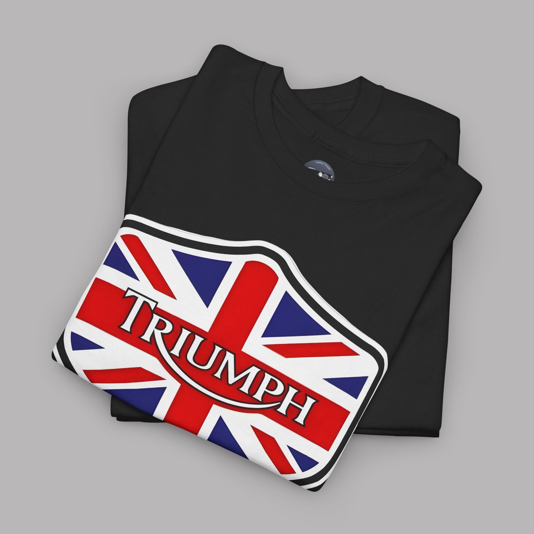 Triumph Union Jack Shield T-Shirt - British Car Lover Tee