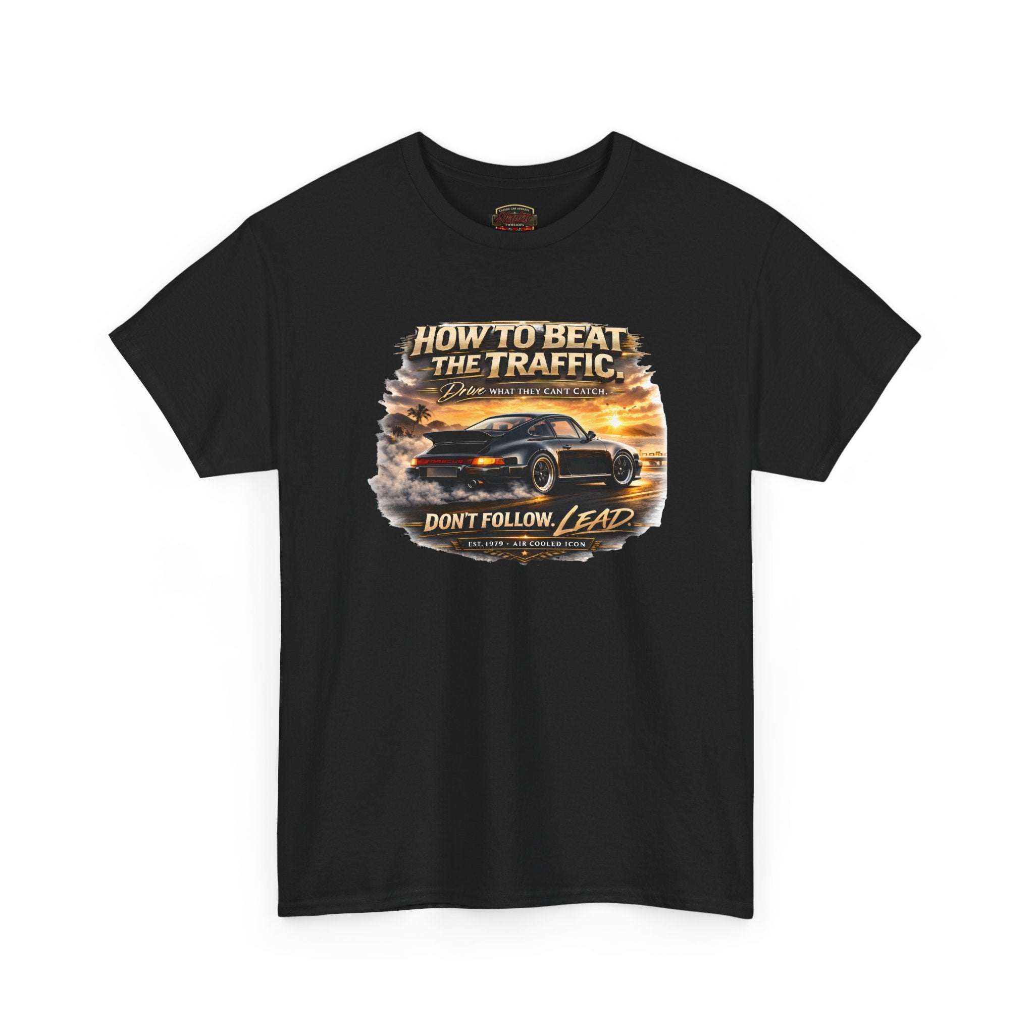 Air Cooled Sports Car T-Shirt - Don't Follow Lead - Healey Threads