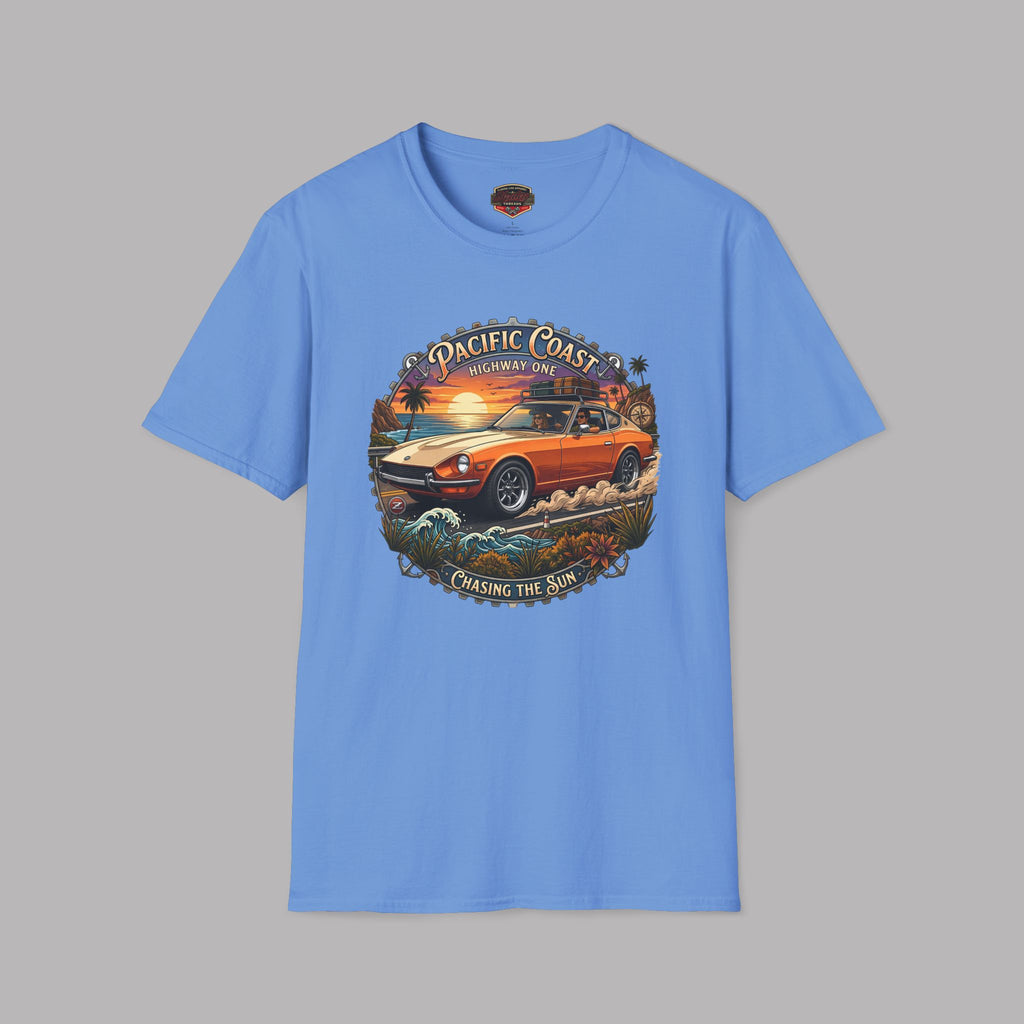 Classic Japanese Sports Coupe Sunset Coast Highway Vintage Tee