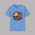 Classic Japanese Sports Coupe Sunset Coast Highway Vintage Tee