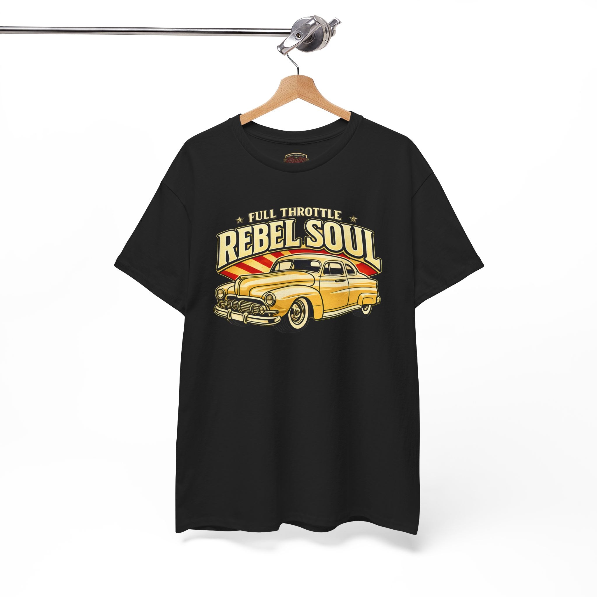 Full Throttle Rebel Soul Vintage Car T-Shirt - Retro Auto Tee