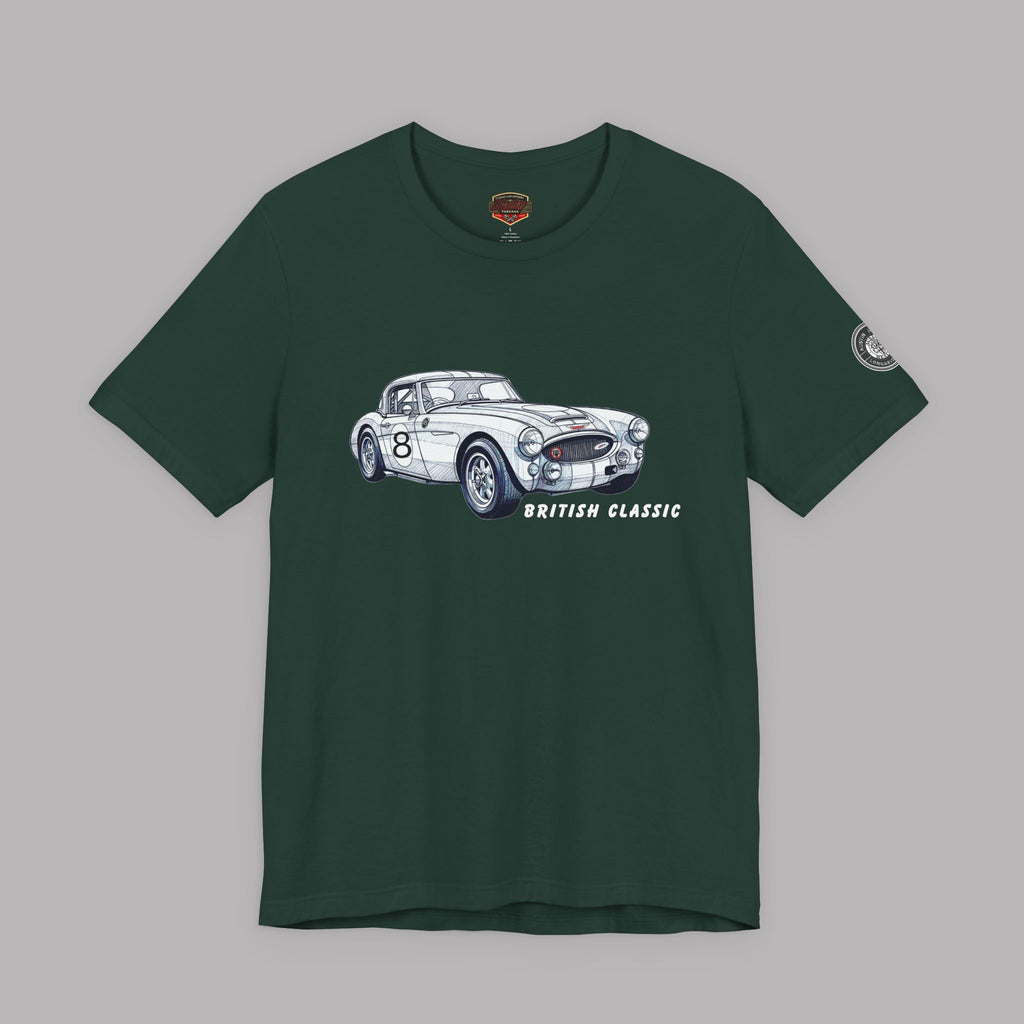 British Classic Roadster Tee | Vintage Racing Car Shirt